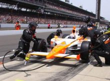 Dan Wheldon in pit lane. Photo by Mike Harding for IZOD IndyCar Series